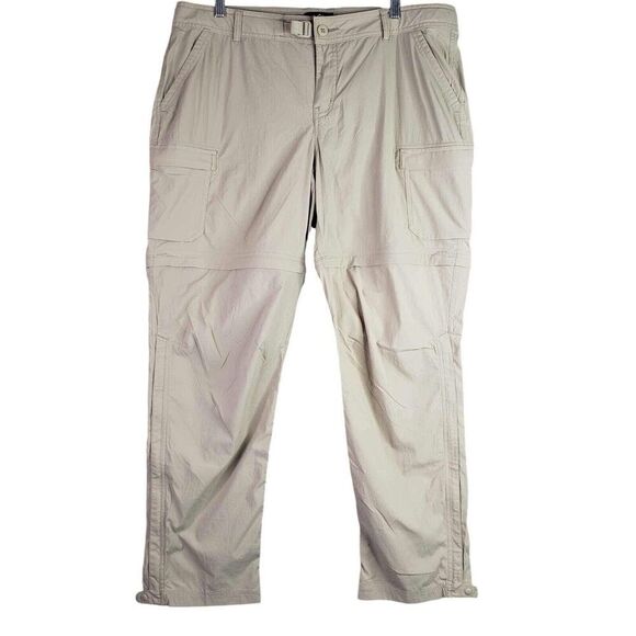REI Co-op Pants Women’s Relaxed Convertible Size 16 Petite Khaki Stretch Cargo - Picture 2 of 16